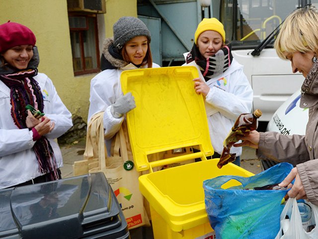 сбор мусора на переработку